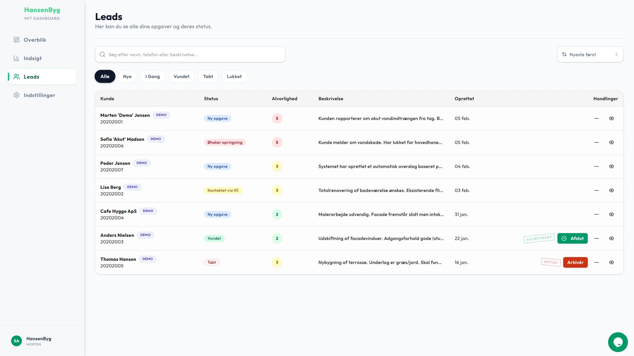 LeadCraft Dashboard